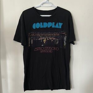 Coldplay Mylo Xyloto Live 2012 Black T-Shirt